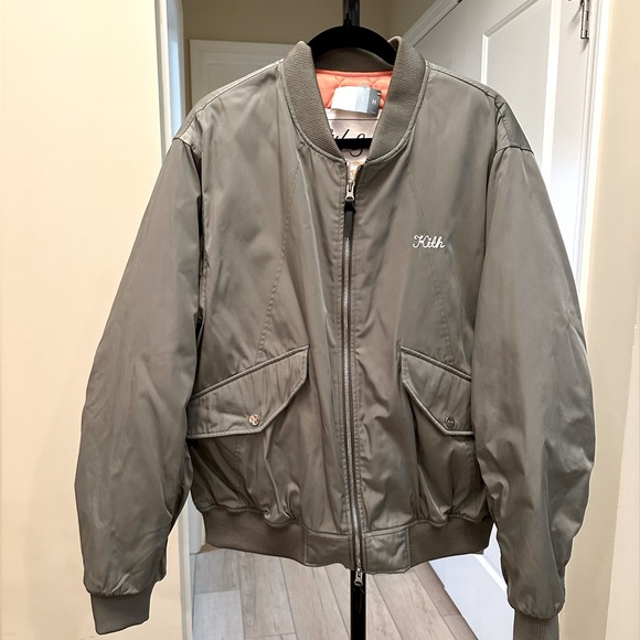 Kith Dumont Flight Bomber Jacket color Flagstaff size Large